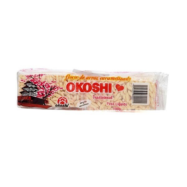 Flocos de Arroz OKOSHI Tradicional Pacote 100g Flocos de Arroz OKOSHI Tradicional Pacote 100g