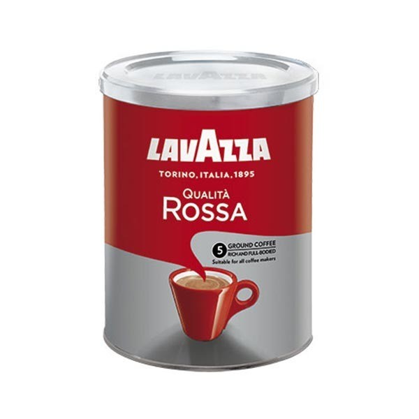 Café Torrado e Moído LAVAZZA Quallità Rossa Lata 250g