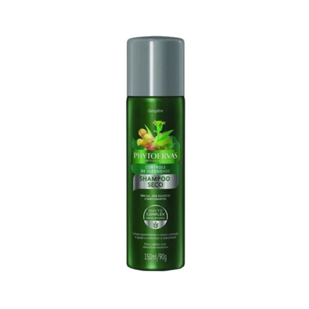 Shampoo Seco Controle de Oleosidade PHYTOERVAS Gengibre Frasco 150ml patiogourmet