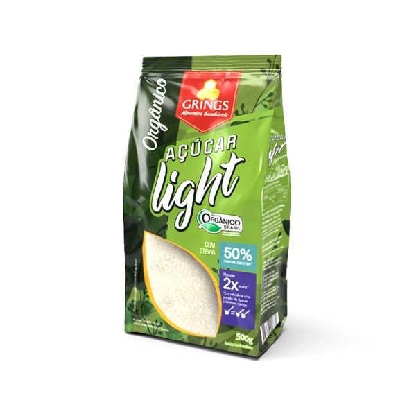 Açúcar Light Orgânico GRINGS Pacote 500g