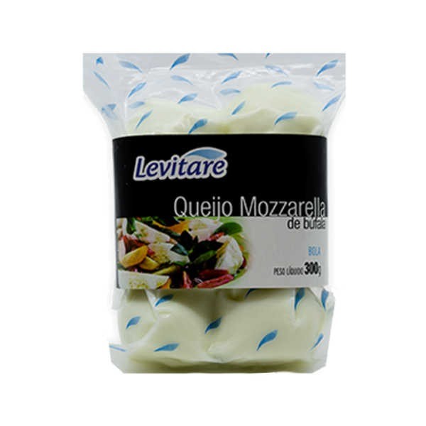 Queijo Mozzarella de Búfala LEVITARE Bola Pacote a Vácuo 300g Queijo Mozzarella de Búfala LEVITARE Bola Pacote a Vácuo 300g