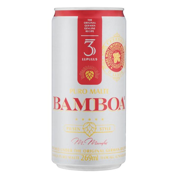 Cerveja Pilsen Puro Malte Bamboa Lata 269ml