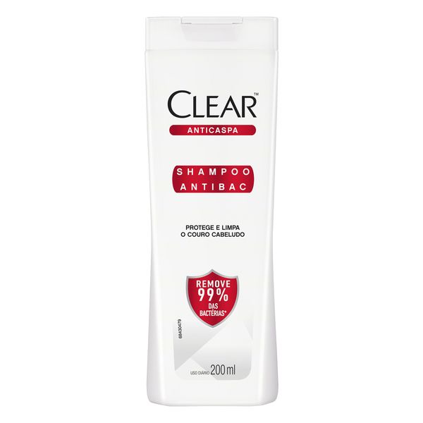 Shampoo Anticaspa Clear Antibac Frasco 200ml