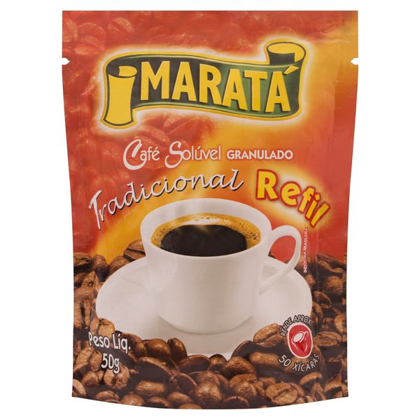 Café Solúvel Granulado Tradicional Maratá Sachê 50g Refil Econômico Café Solúvel Granulado Tradicional Maratá Sachê 50g Refil Econômico