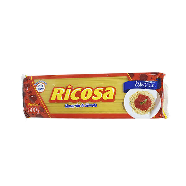 Macarrão de Sêmola RICOSA Espaguete Pacote 500g