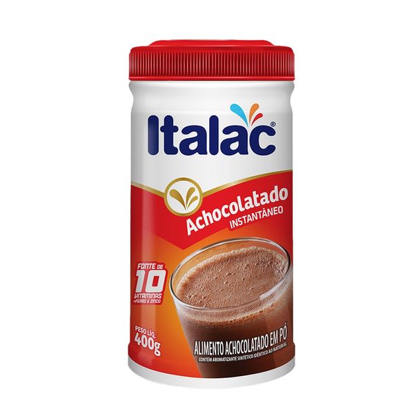 Achocolatado em Pó Italac Pote 400g Achocolatado em Po ITALAC Pote 400g