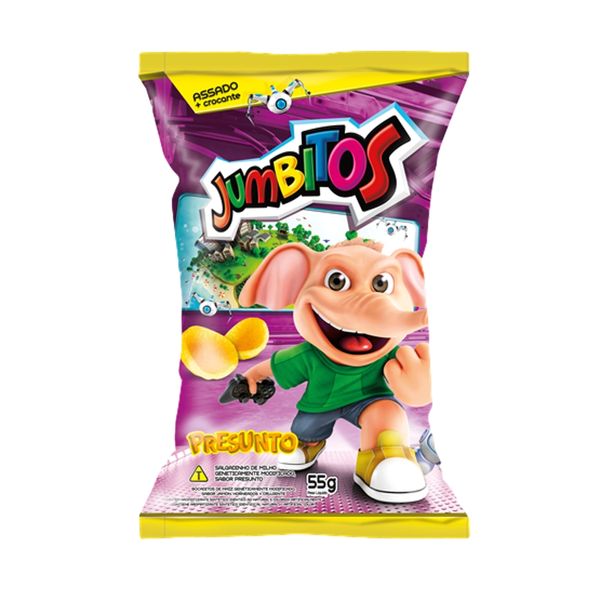 Salgadinho Presunto Jumbito Pacote 55g Salgadinho Presunto Jumbito Pacote 55g