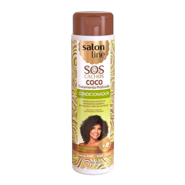 Condicionador S.O.S Coco Salon Line Frasco 300ML