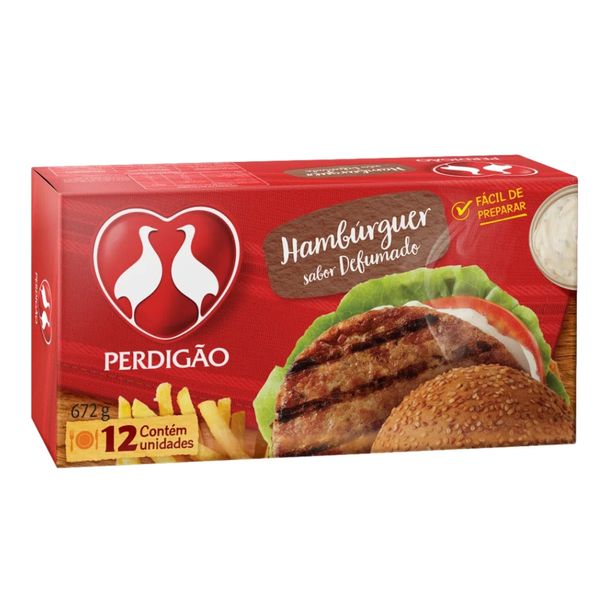 Hamburguer Bovino Tradicional Perdigao Caixa 672g