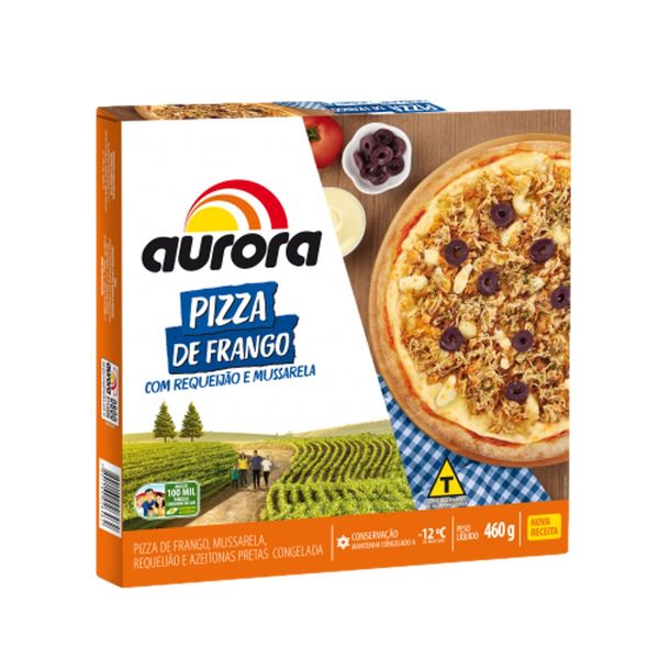 Pizza Frango Com Requeijao Aurora Caixa 460G