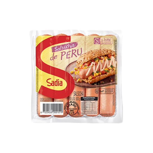Salsicha de Peru Sadia Pacote 500g