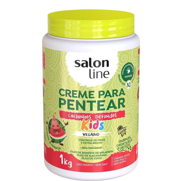Creme para Pentear Kids Cachinhos Definidos Salon Line Pote 1KG