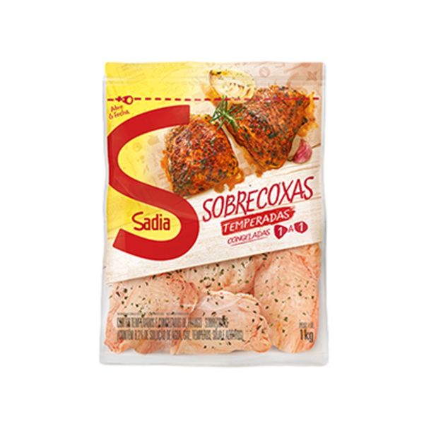 Sobrecoxas de Frango Temperada Congelada SADIA Pacote 1kg Sobrecoxas de Frango Temperada Congelada SADIA Pacote 1kg