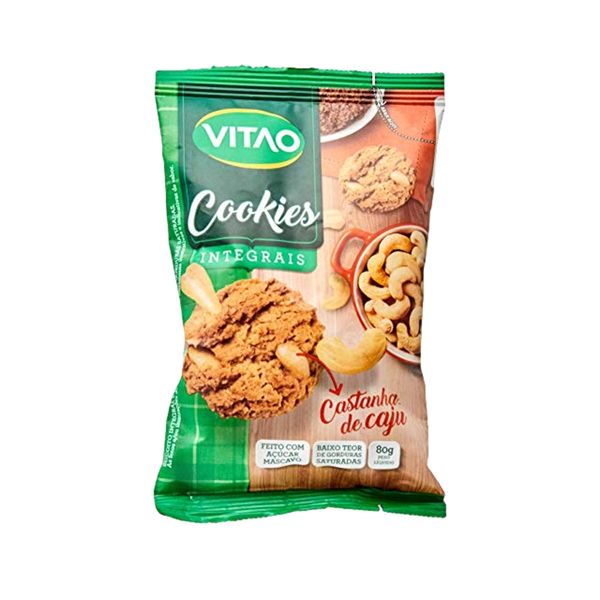 Cookie Integrais Castanha de Caju VItao 80g