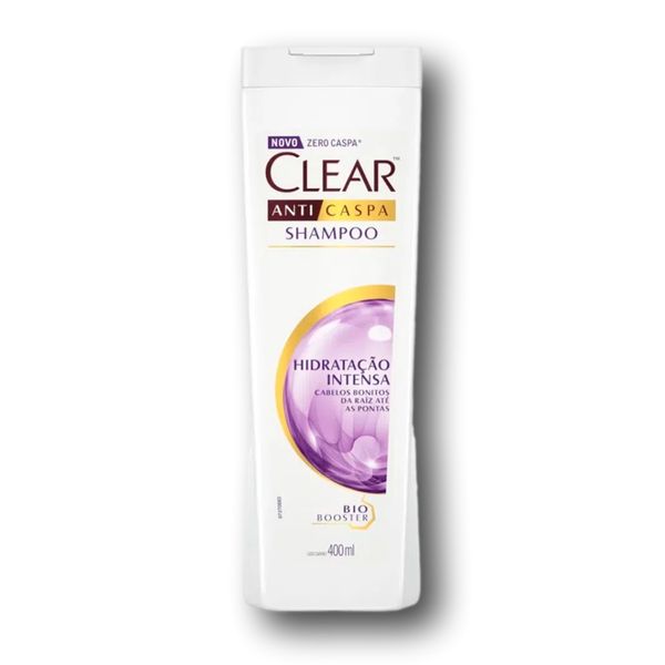 Shampoo Anticaspa Hidratação Intensa Feminino Clear Frasco 400ML
