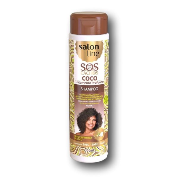Shampoo S.O.S Coco Salon Line Frasco 300ML