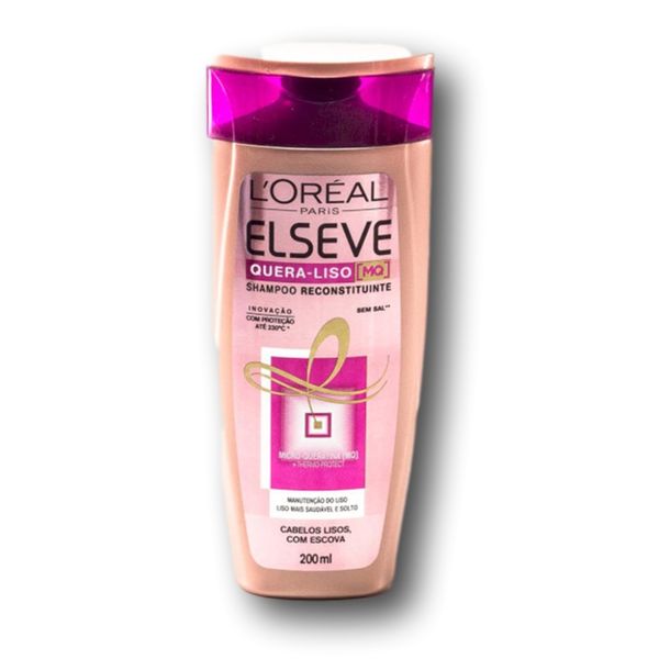 Shampoo Quera-Liso MQ  Elseve Frasco 400ML