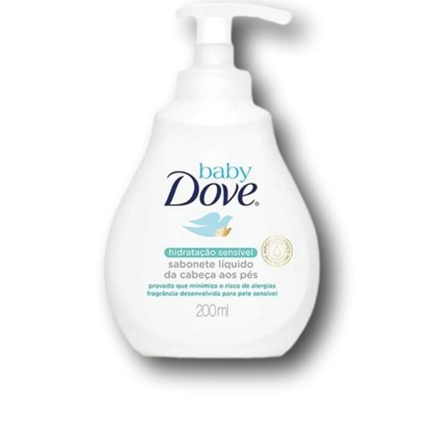 Sabonete Líquido Hidratação Sensível da Cabeça aos Pés Dove Baby Frasco 200ML