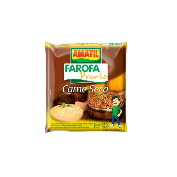 Farofa Pronta Carne Seca Amafil 250g