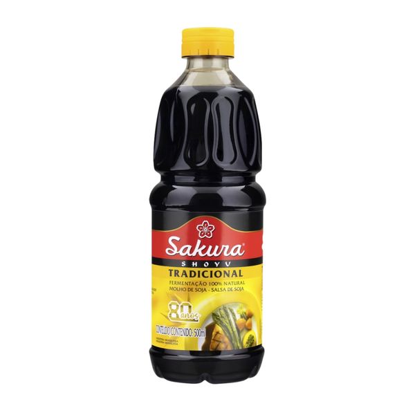 Molho Shoyu Tradicional Sakura 500ml Molho Shoyu Tradicional Sakura 500ml
