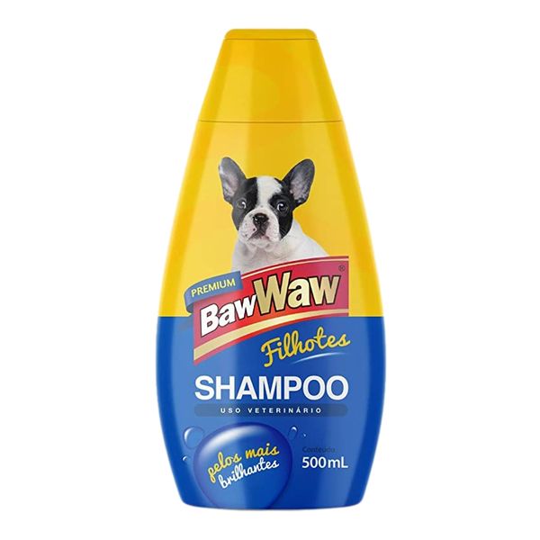 Shampoo Neutro Para Cães Filhotes Baw Waw Frasco 500ml