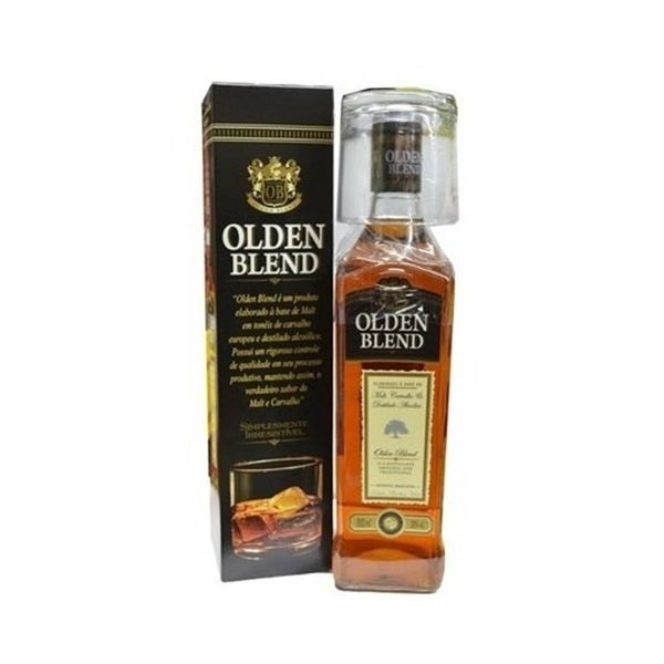 Whisky Olden Blend com Copo Garrafa 900ml