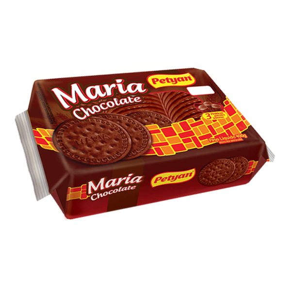 Biscoito Maria PETYAN Chocolate Pacote 400g
