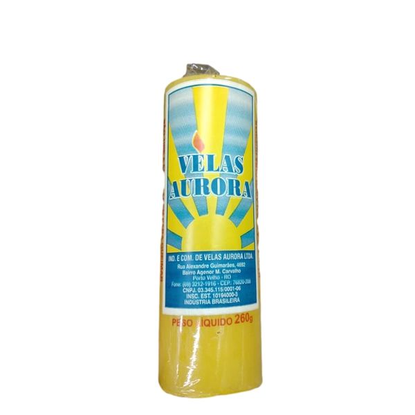 Vela 7 Dias Amarela Aurora Vela 7 Dias Amarela Aurora