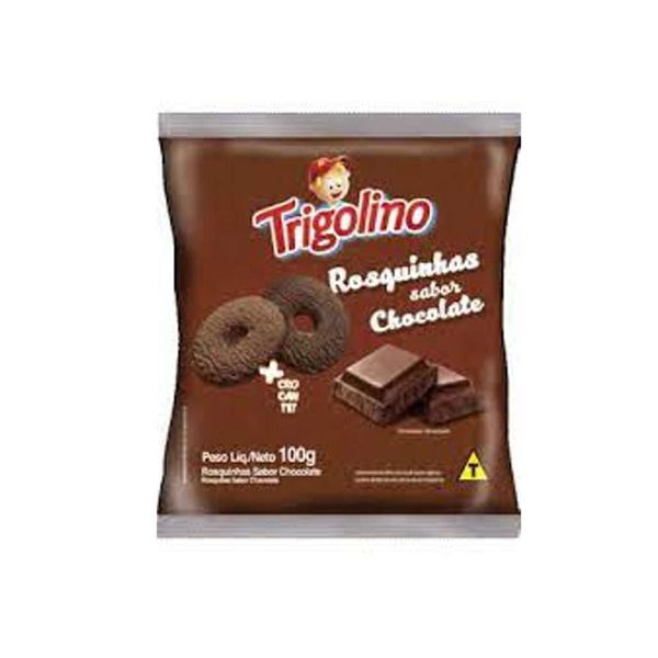 Biscoito Rosquinhas TRIGOLINO Chocolate Pacote 100g