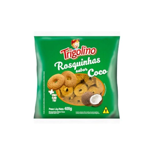 Biscoito Rosquinha TRIGOLINO COCO Pacote 400g
