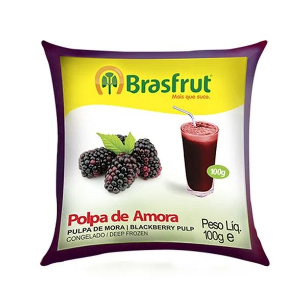 Polpa de Fruta BRASFRUT Amora Pacote 100g