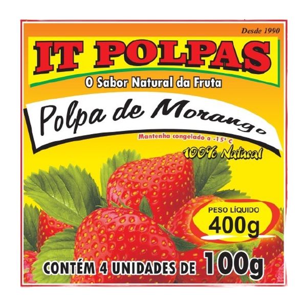 Polpa Morango IT POLPAS Pacote 400g