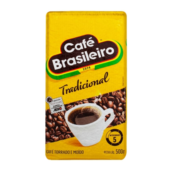 Café BRASILEIRO Tradicional Torrado e Moido 500g