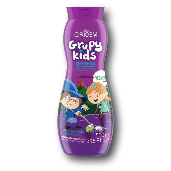 Shampoo Infantil Grupy kids Força Vitaminada ORIGEM Frasco 500ml
