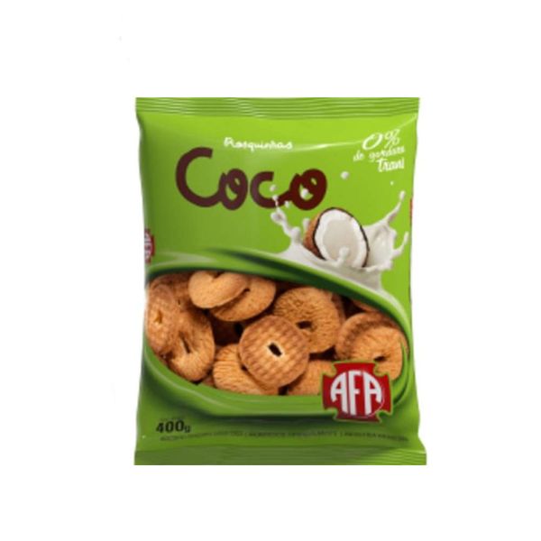 Biscoito Rosquinha AFA Coco Pacote 400g