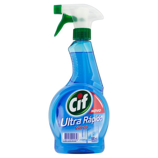 Limpa-Vidro Líquido CIF Ultra Rápido Frasco 500ml Borrifador