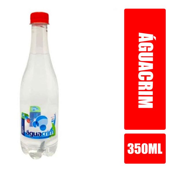 Água Mineral ÁGUACRIM com Gás Premium Garrafa 350ml