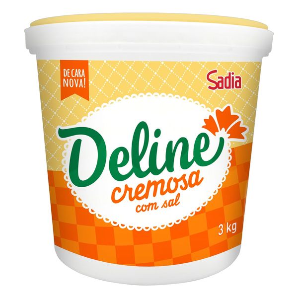 Margarina DELINE Cremosa com Sal Balde 3kg