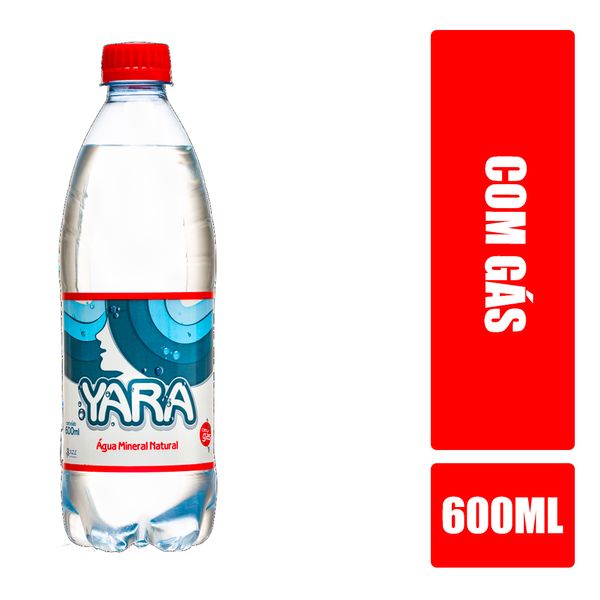 Água Mineral YARA com Gás Garrafa 600ml Água Mineral YARA com Gás Garrafa 600ml