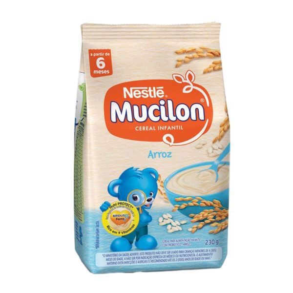 Mucilon NESTLE Cereal Infantil Arroz Sachê Pacote 230g