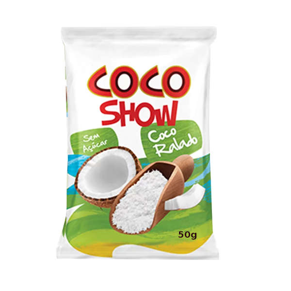 Coco Ralado sem Açucar COCO SHOW Pacote 50g
