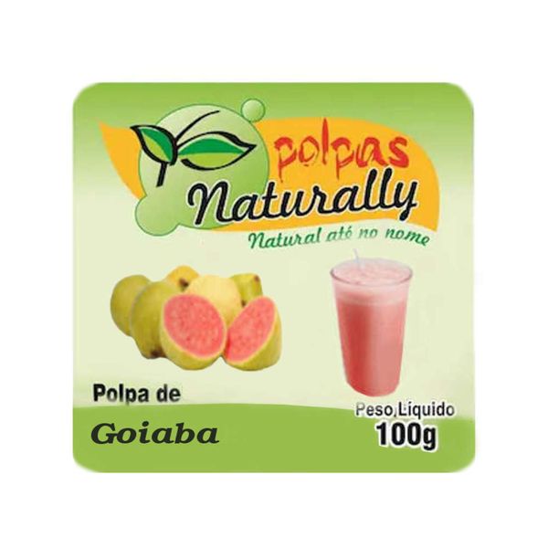Polpa de Fruta NATURALLY Goiaba Pacote 100g
