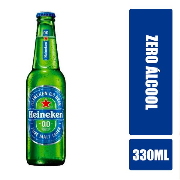 Cerveja 0.0% Álcool HEINEKEN Puro Malte Lager Garrafa 330ml