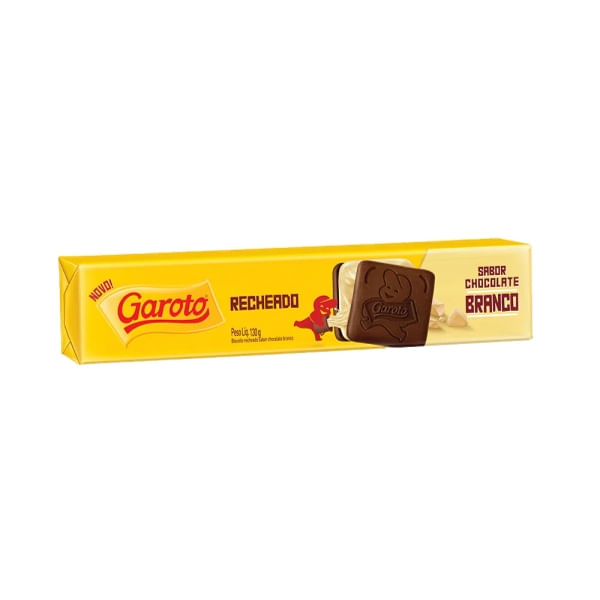 Biscoito Recheado Chocolate ao Leite GAROTO Pacote 130g