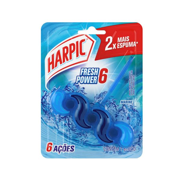 Detergente Sanitário HARPIC Bloco Marine Fresh Power 6