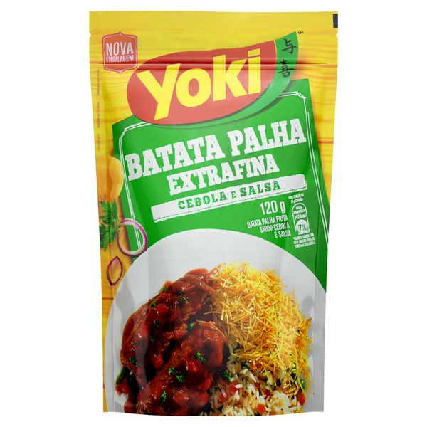 Batata Palha Extrafina Cebola e salsa Yoki Pacote 120g