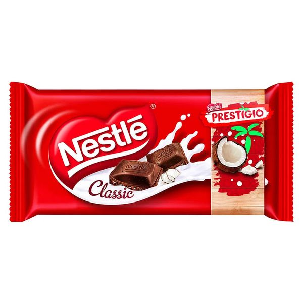 Chocolate Clássico PRESTIGIO NESTLÉ Barra 90g