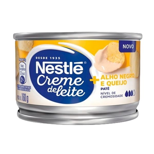 Patê Creme de Leite NESTLÉ Alho Negro e Queijo 160g