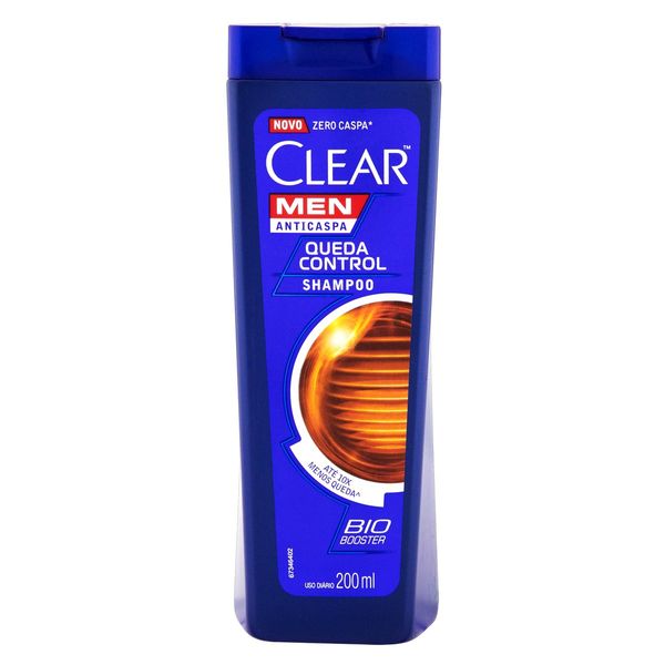 Shampoo Anticaspa CLEAR Men Queda Control Frasco 200ml