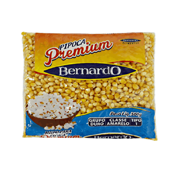 Milho para Pipoca Premium BERNARDO Pacote 500g